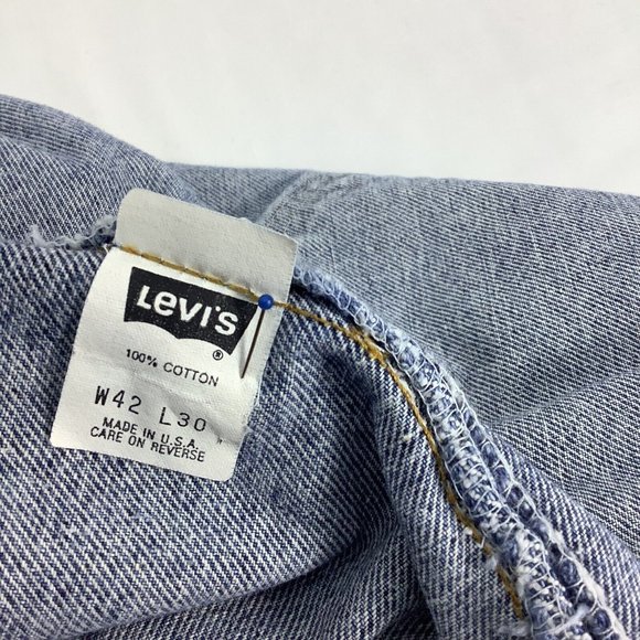 LEVI'S 550 Relaxed Fit Jeans Size 42 X 30 00550-0040 USA Made Vintage 1992 - Picture 3 of 8